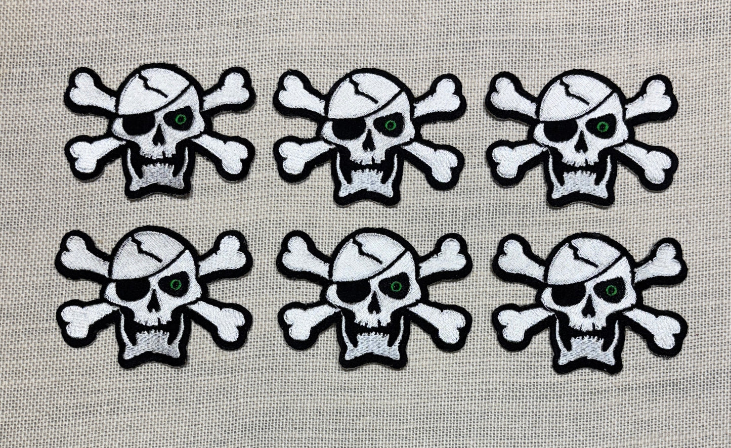 Skull Skeleton Embroidered Applique