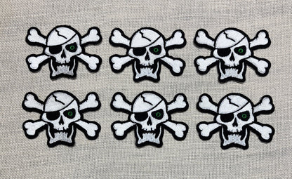 Skull Skeleton Embroidered Applique