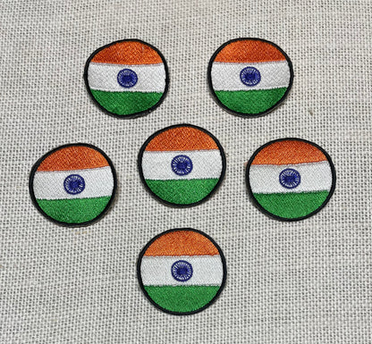 India Flag Circle Badge