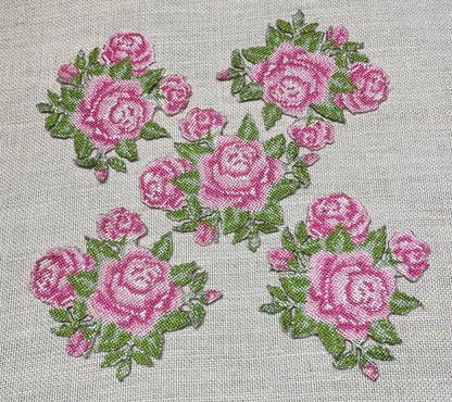 Cross Stitch Rose Bunch