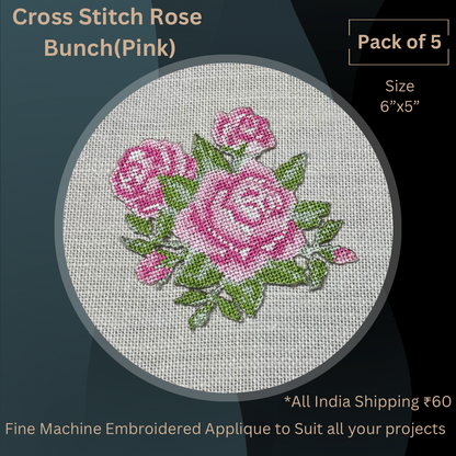 Cross Stitch Rose Bunch